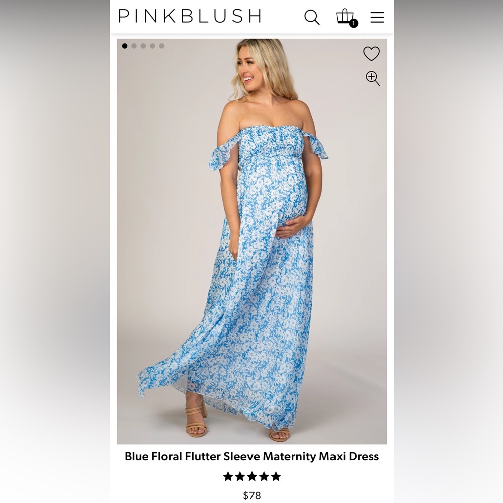 Pink Blush Maternity Maxi Dress